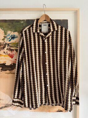 OAS Rapallo viscose long sleeve button-down